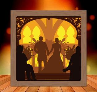 Mr and Mrs Wedding light box 2