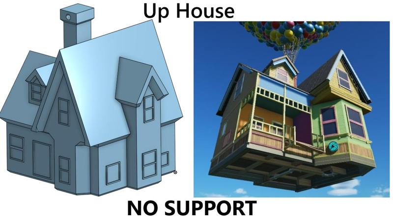 Up House with no support