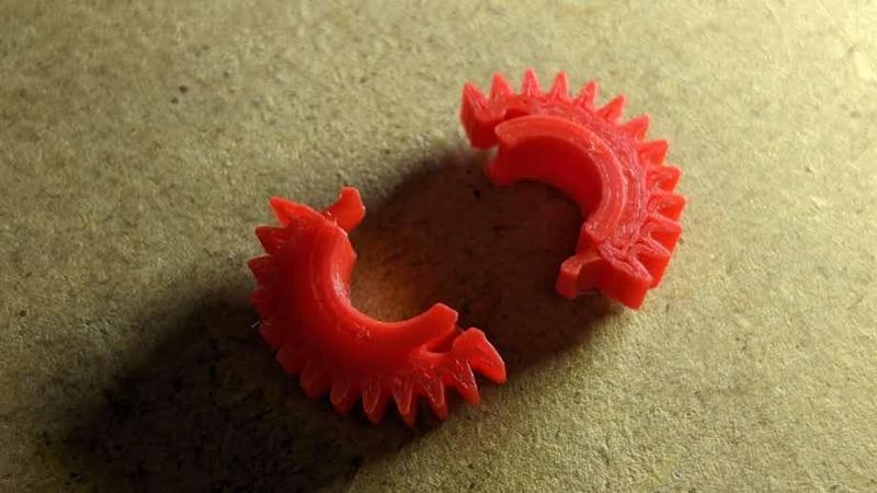 split pinion gear for HP Photosmart paper transport