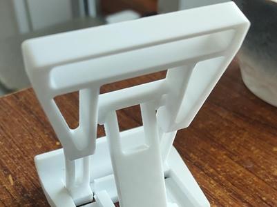Industrial-style phone holder