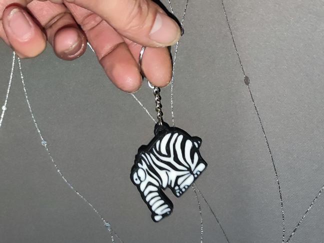 Zebrafant Ottifant Keychain