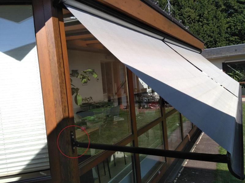 Markise Fallarm Federspanner
