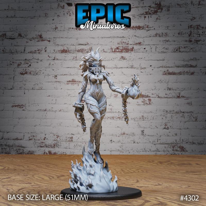 Imprisoned Demoness Magic ‧ DnD Miniature ‧ Tabletop Miniatures ‧ Gaming Monster ‧ 3D Model ‧ RPG ‧ DnDminis ‧ STL FILE