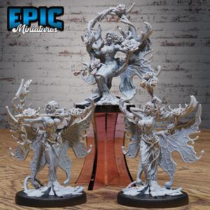 Rose Fairy Dance Set ‧ DnD Miniature ‧ Tabletop Miniatures ‧ Gaming Monster ‧ 3D Model ‧ RPG ‧ DnDminis ‧ STL FILE