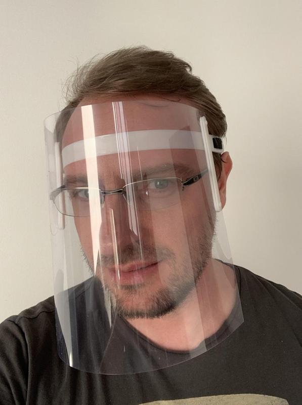 super comfortable & adjustable face shield protection