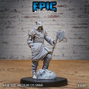 Mountain Wolf Bandit ‧ DnD Miniature ‧ Tabletop Miniatures ‧ Gaming Monster ‧ 3D Model ‧ RPG ‧ DnDminis ‧ STL FILE