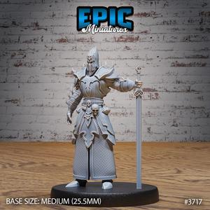 Cult Knight ‧ DnD Miniature ‧ Tabletop Miniatures ‧ Gaming Monster ‧ 3D Model ‧ RPG ‧ DnDminis ‧ STL FILE