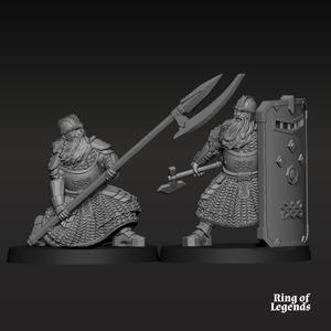 Cript Dwarf Guard (Spearmen and Shield) | Kalak Dwarves | Fantasy | Ring of legends