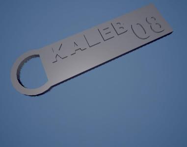 Kaleb 08 keychain