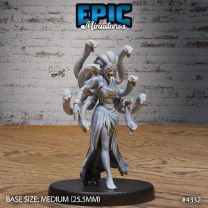 Medusa Bipedal ‧ DnD Miniature ‧ Tabletop Miniatures ‧ Gaming Monster ‧ 3D Model ‧ RPG ‧ DnDminis ‧ STL FILE