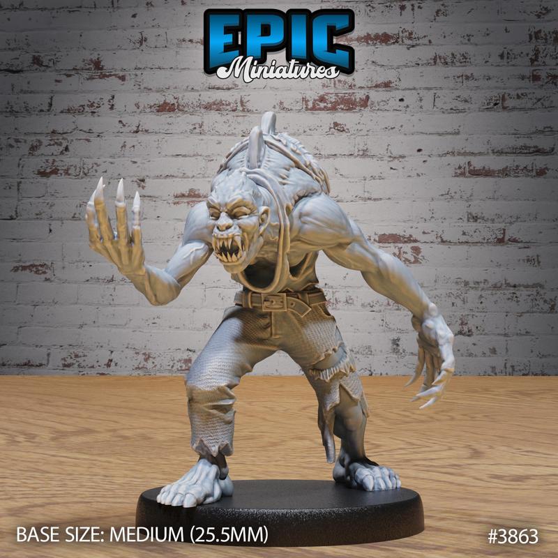 Common Ghoul Attention ‧ DnD Miniature ‧ Tabletop Miniatures ‧ Gaming Monster ‧ 3D Model ‧ RPG ‧ DnDminis ‧ STL FILE