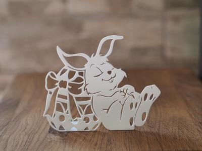 Sleeping bunny with egg