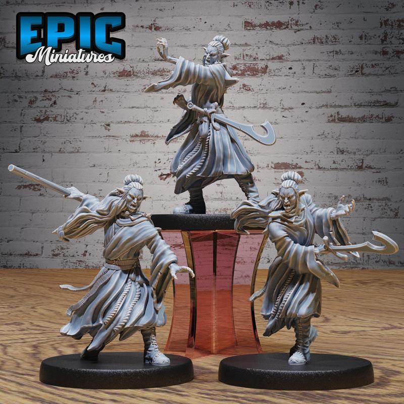 Vampire Jiangshi Set ‧ DnD Miniature ‧ Tabletop Miniatures ‧ Gaming Monster ‧ 3D Model ‧ RPG ‧ DnDminis ‧ STL FILE