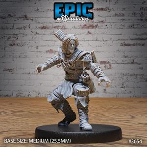 Young Bandit ‧ DnD Miniature ‧ Tabletop Miniatures ‧ Gaming Monster ‧ 3D Model ‧ RPG ‧ DnDminis ‧ STL FILE
