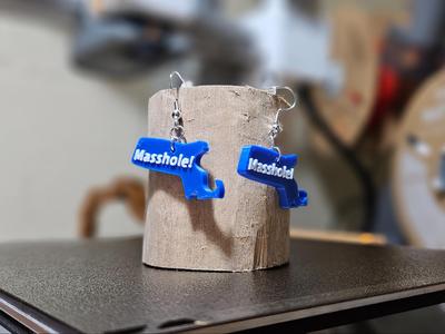 Massachusetts "Masshole!" Earrings
