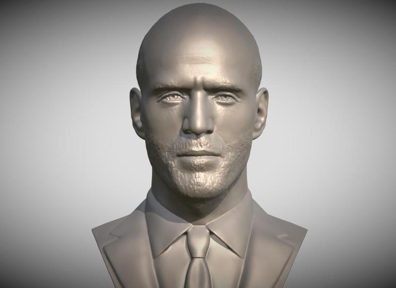 Jason Statham bust for 3D printing