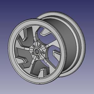 WHEEL RIM 3D DESIGN MODEL FOR CARS