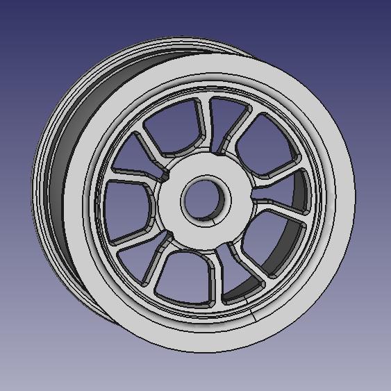 WHEEL RIM FOR SPORTCAR 3D MODEL