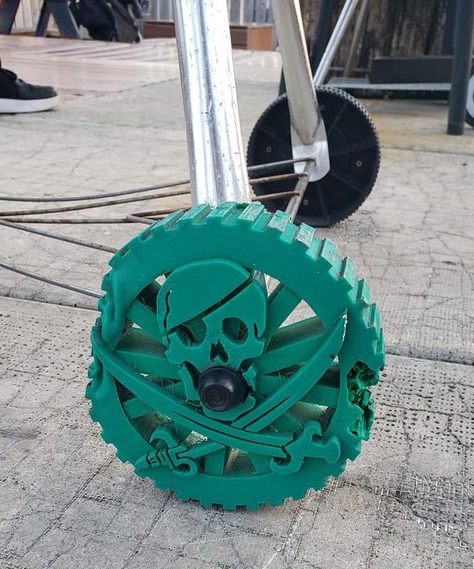 Pirate Ship Weber Grill Wheel
