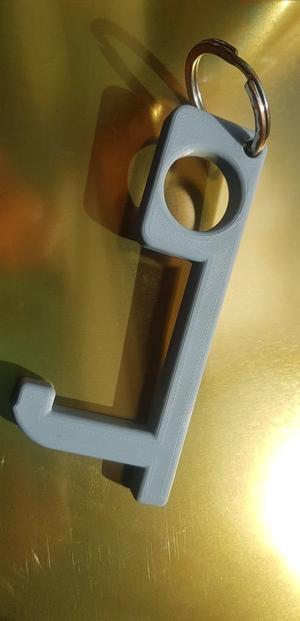 No contact Door opener/keypad keyring.
