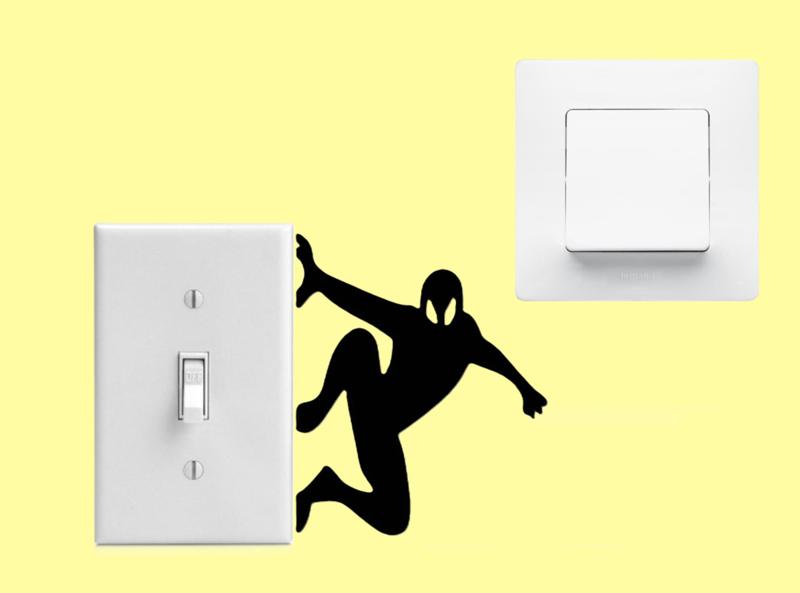 Spider Man light switch design