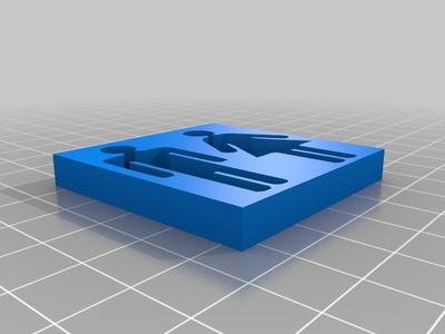 bar / cocktail icemaker mold -Toiletman and woman