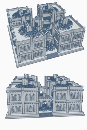 Gothic Ruined Tech Cult Citadel GR031