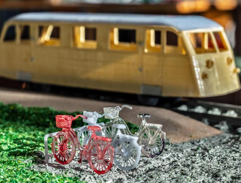 Bicycle rack H0 1:87 scale