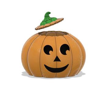 Smiling Halloween pumpkin