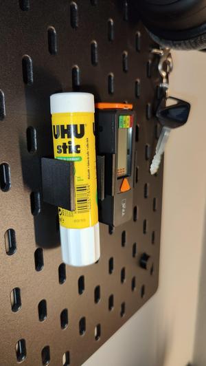 IKEA Skadis Battery Tester Mount | IKEA Skadis Glue Stick Mount