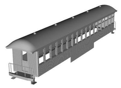 Barnum and Bailey Sleeper/Dormitory cars 1/87 scale