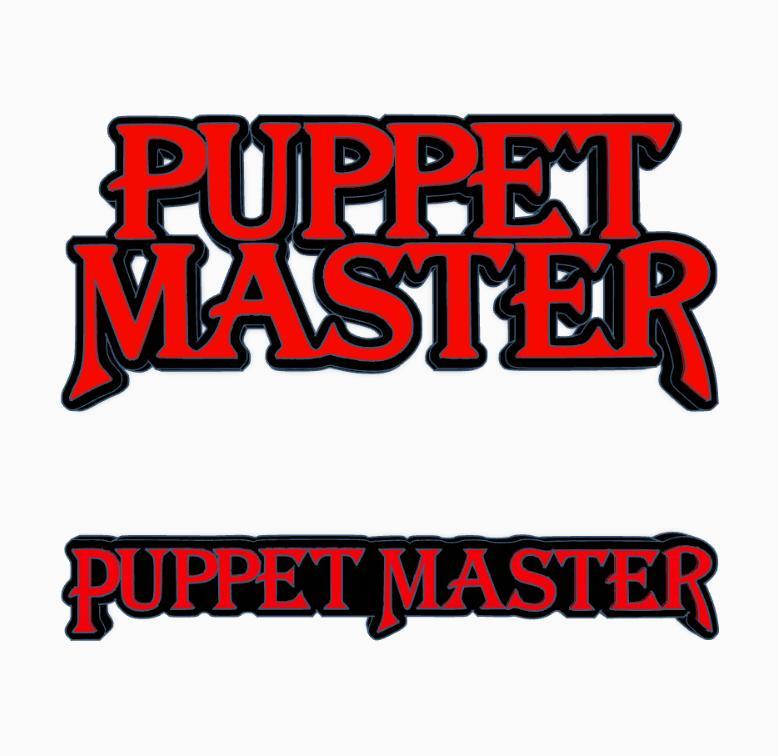 2x PUPPET MASTER Logo Display by MANIACMANCAVE3D