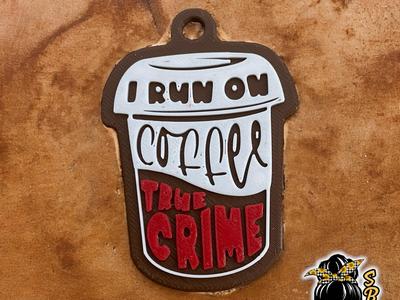 Coffee & True Crime keychain