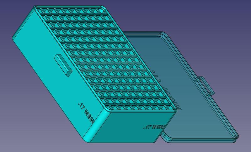 .17 WSM, Head Up, Snug Snap Latch Modular Ammo Box