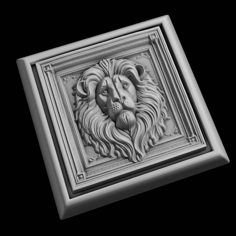 Lion Animal 3D Model for CNC Router Laser & 3D Printer