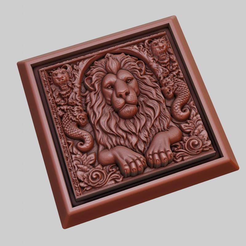 lion Animal 3D Model for CNC Router Laser & 3D Printer
