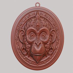 Monkey Animal Necklace Monkey Animal Pendant for CNC Router Laser & 3D Printer