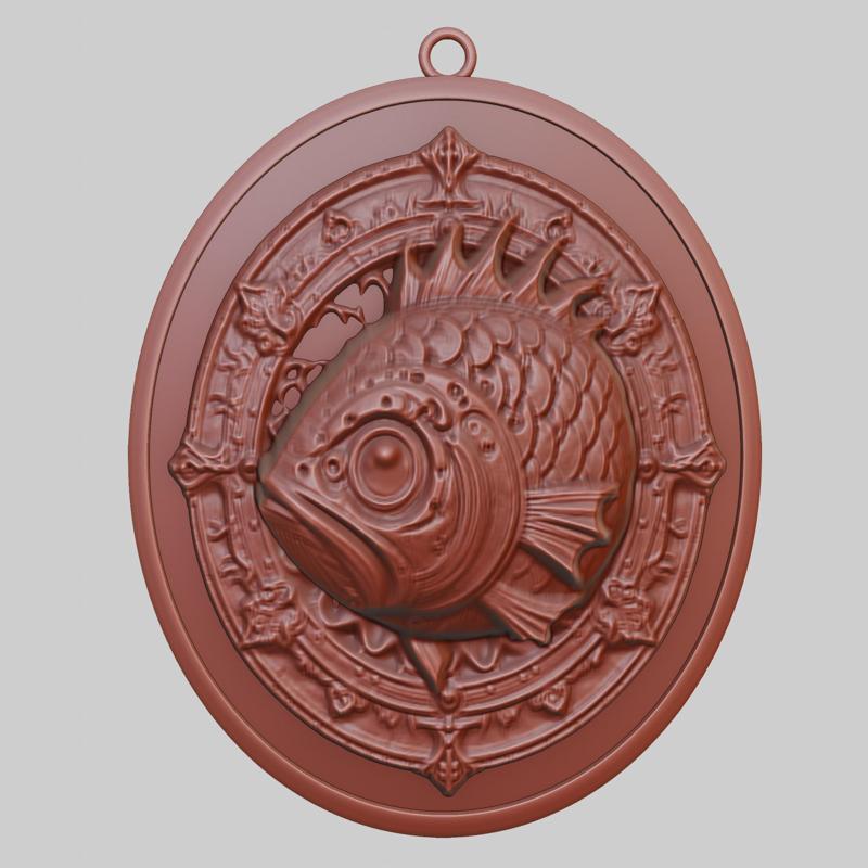 Fish Animal Pendant Fish Animal Necklace for CNC Router Laser & 3D Printer