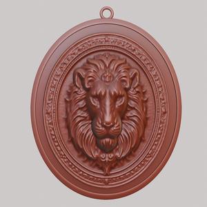 Lion Animal Necklace Lion Animal Pendant for CNC Router Laser & 3D Printer
