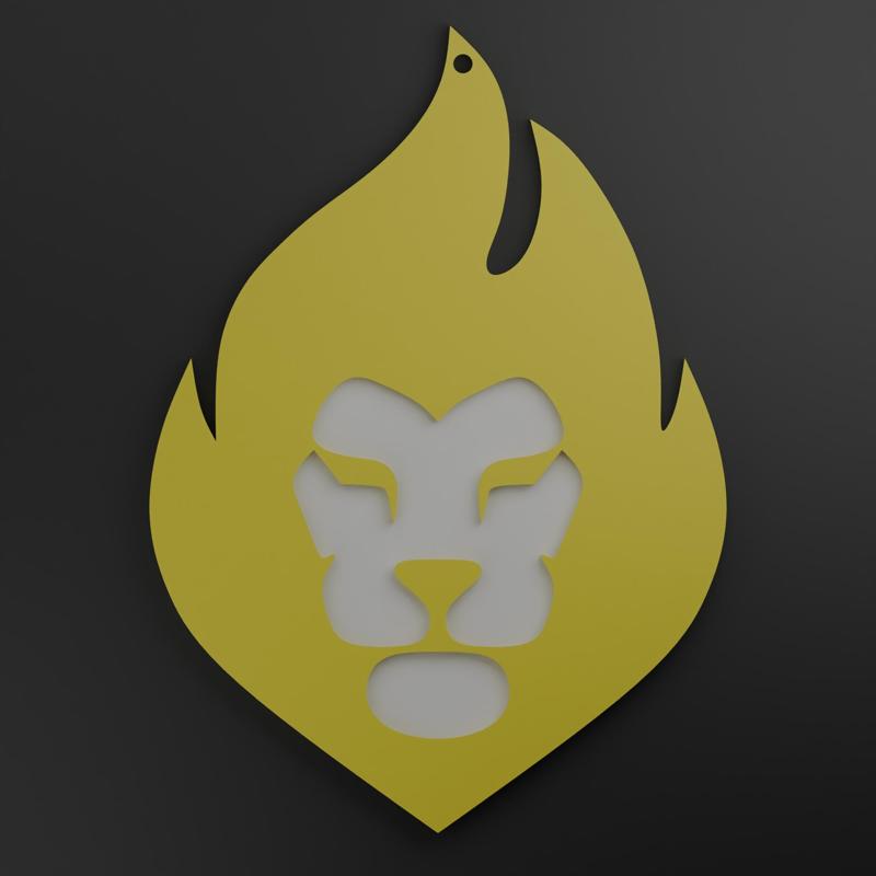 lion keychain