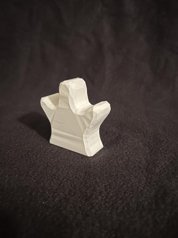 low poly boo ghost