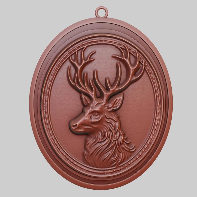 Deer Animal Pendant Deer Animal Necklace for CNC Router Laser & 3D Printer