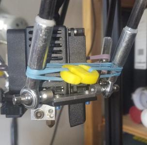 Rubber band holder for delta printer rod, FLsun Q5