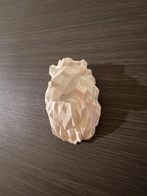 low poly lion