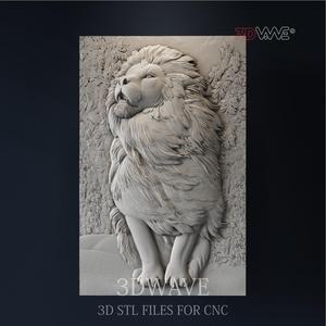 LION 3d stl file for CNC