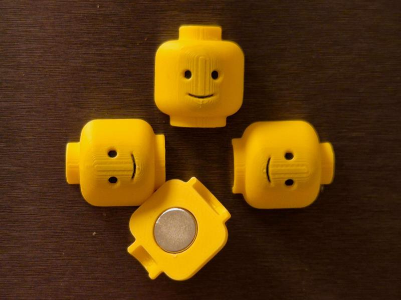 Brick head magnets