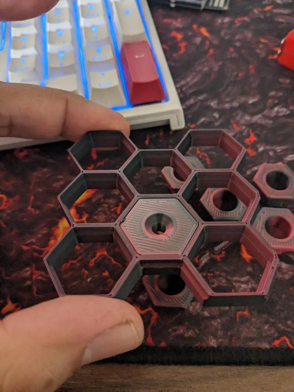 Hexa wall mount for honeycomb wall from @allthingsstl
