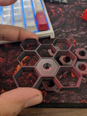 Hexa wall mount for honeycomb wall from @allthingsstl