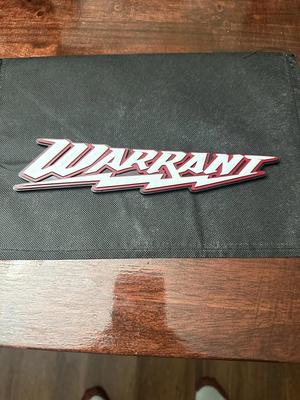Warrant 80's Band Sign