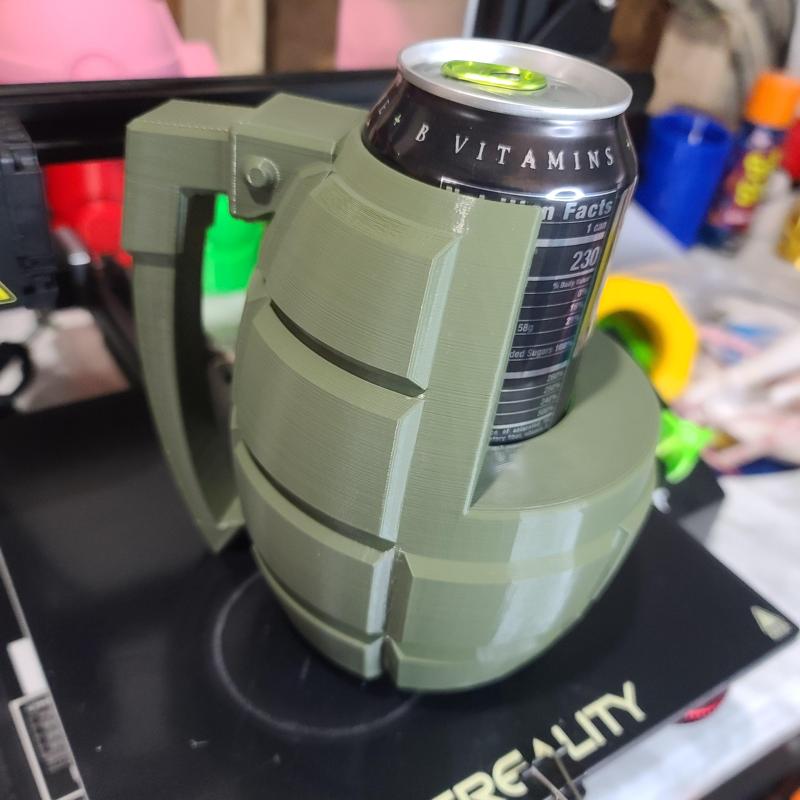 Bakugou 16oz Grenade Gauntlet Can Coozie - Commercial License